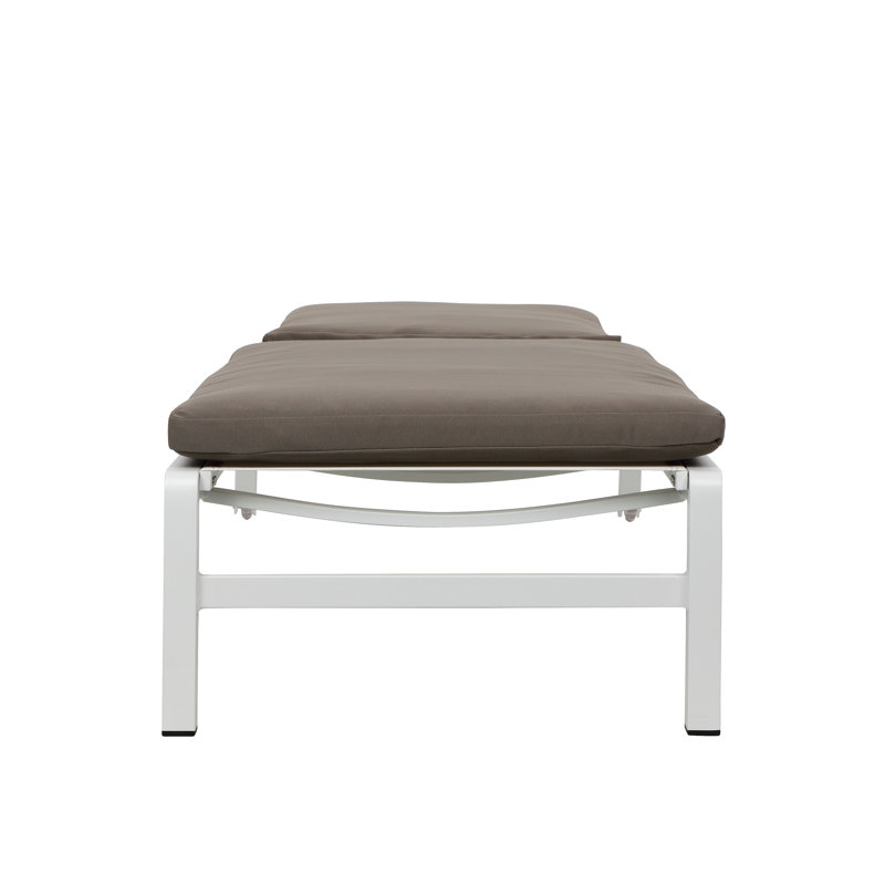 Olly Outdoor Chaise Lounge, Gray