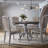 Iris Round Pedestal Wood Dining Table