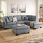 Canapé et chaise longue réversible avec repose-pieds Safeer-29210450