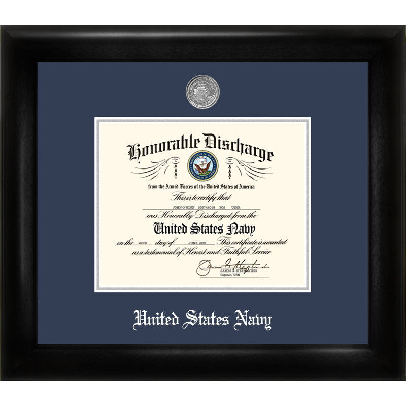 Navy Discharge Picture Frame