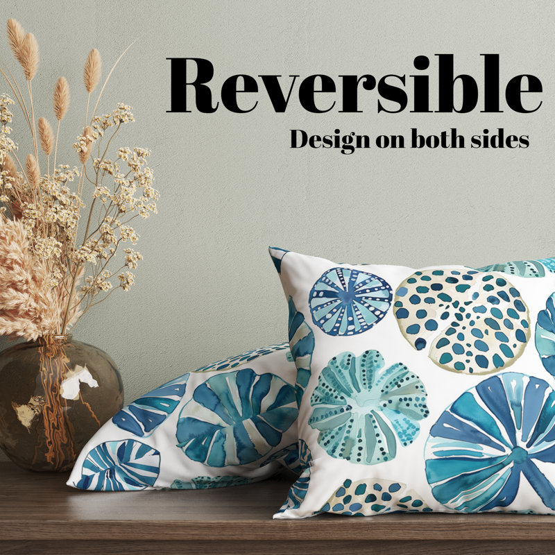 Reversible Pillow Cover, 18"H x 18"W