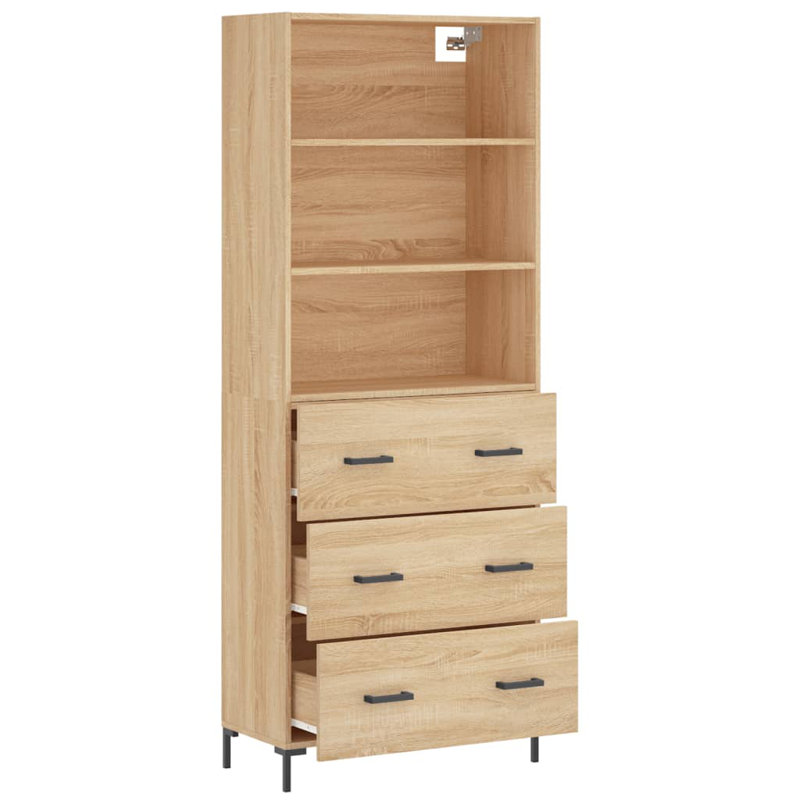 Myashia 180cm H x 69.5cm W Standard Bookcase