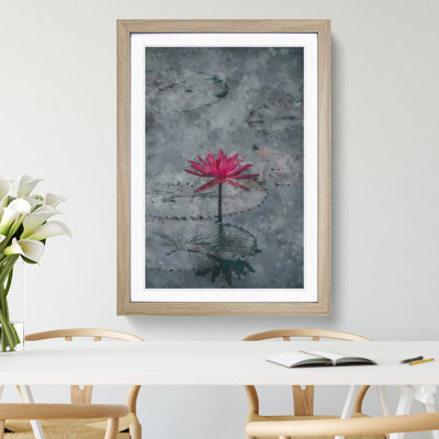 A Sacred Lotus Flower - Picture Frame Painting