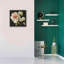 «Marche De Fleurs On Black» par Lisa Audit, art mural sur toile-1108040811
