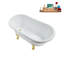 1460.5mm x 749.3mm Soaking Acrylic Bathtub-1030215485-1030215484