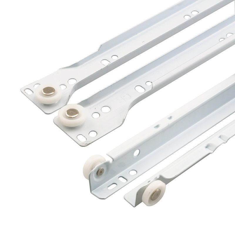 Prime-Line Bottom Mount RV and Mobile Home Drawer Slides, White (1 Set), 0.81" H x 4" W x 23.63" D