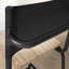Tabouret de comptoir, finition noire