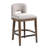 Upholstered Counter Stool with Solid Wood Frame-88284892