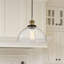 Mateo 1 - Light Black/Antique Brass Dome Pendant