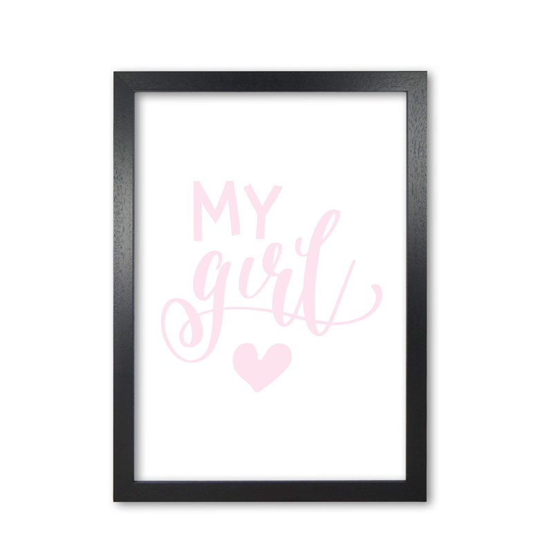 My Girl - Print, Black Grain Frame, 42 cm H x 30 cm W x 5 cm D