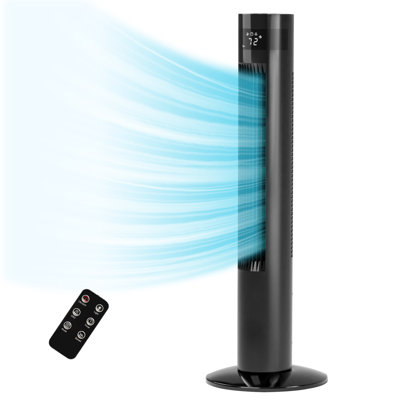 Ventilateurs de tour Havato pour la maison, ventilateur de plancher sur pied 35 po avec télécommande, ventilateur oscillant à 85 °, haute vitesse de 24 pi / s, affichage DEL | 3 vitesses, 3 modes, minuterie 12H | Chambre silencieuse