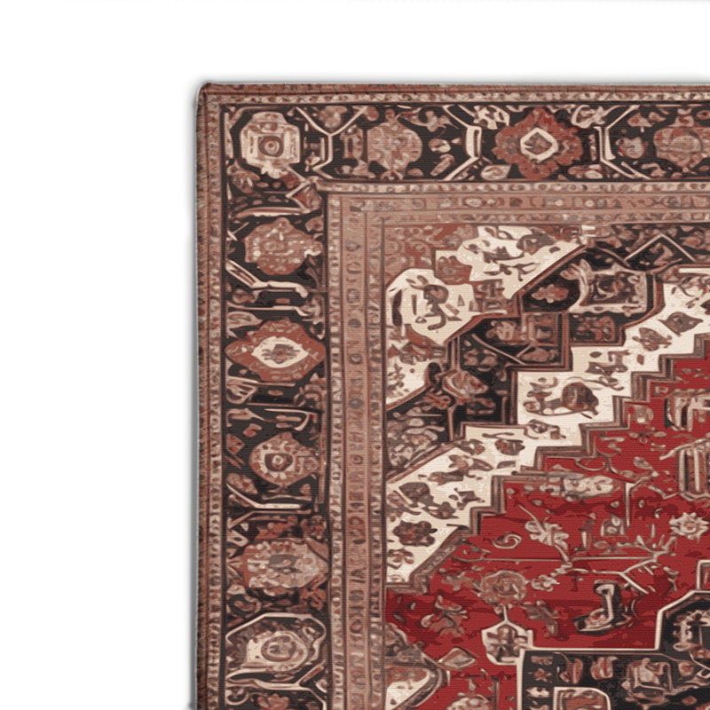 Tapis d'intérieur et d'extérieur brun Persian, Rectangle 4pi x 6 pi