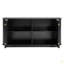Buffet de rangement ondulé de 63 po à deux portes avec tablettes réglables, idéal pour la cuisine, le salon, le couloir - rangement polyvalent-759142808