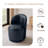 Upholstered Modern Navy Faux Leather Barrel Swivel Side Dining Chair-119714298
