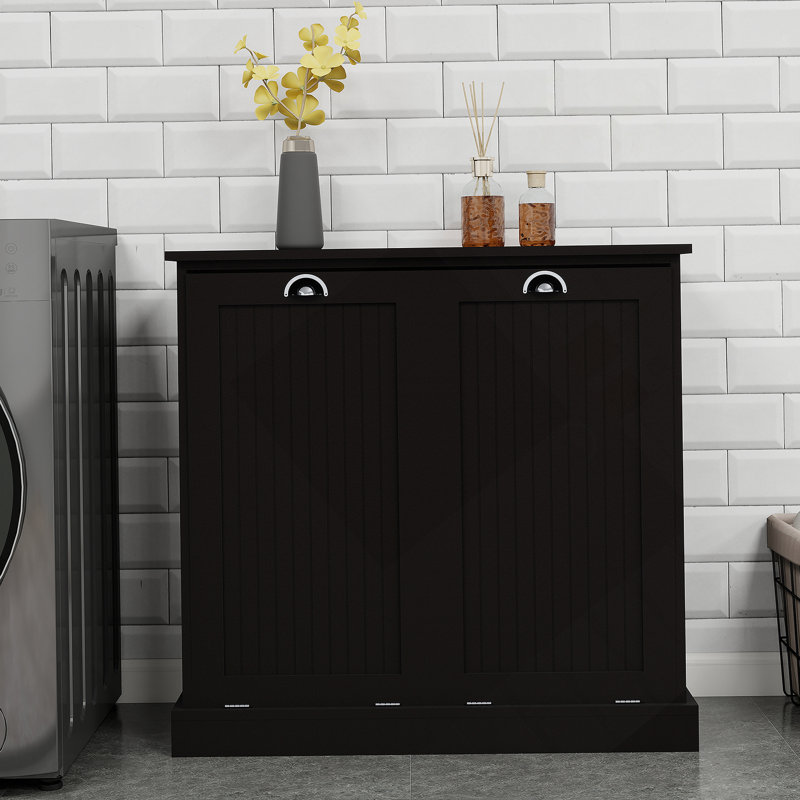 Armoire de trieur de linge durable et élégante avec deux compartiments pour une organisation efficace et un design moderne