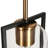 Sandrell 1-Light 12" H Gold/Black Pendant