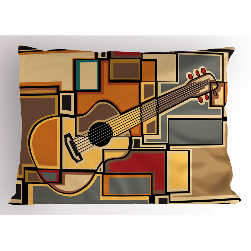 Cowboy Polyester Geometric Sham Set, Twin