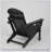 HDPE Folding Adirondack Chair With Dual Cup Holder And Wood Texture, Durable And Comfortable For Outdoor Use-893728675
