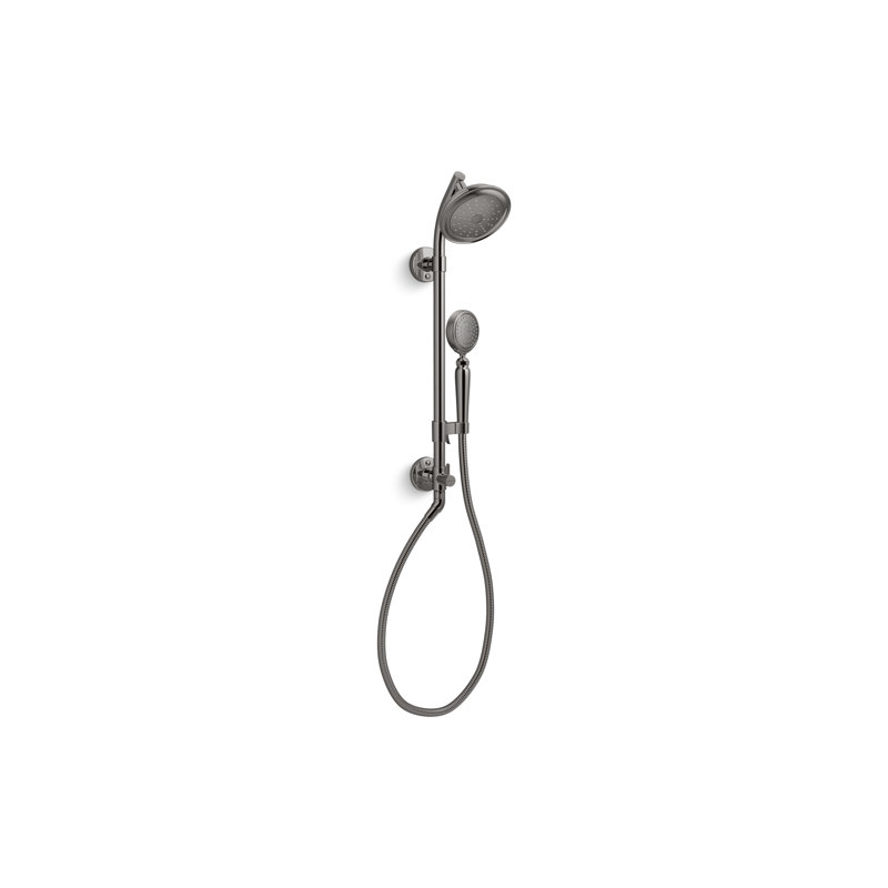 HydroRail-S Artifacts Complete Shower System, Silver