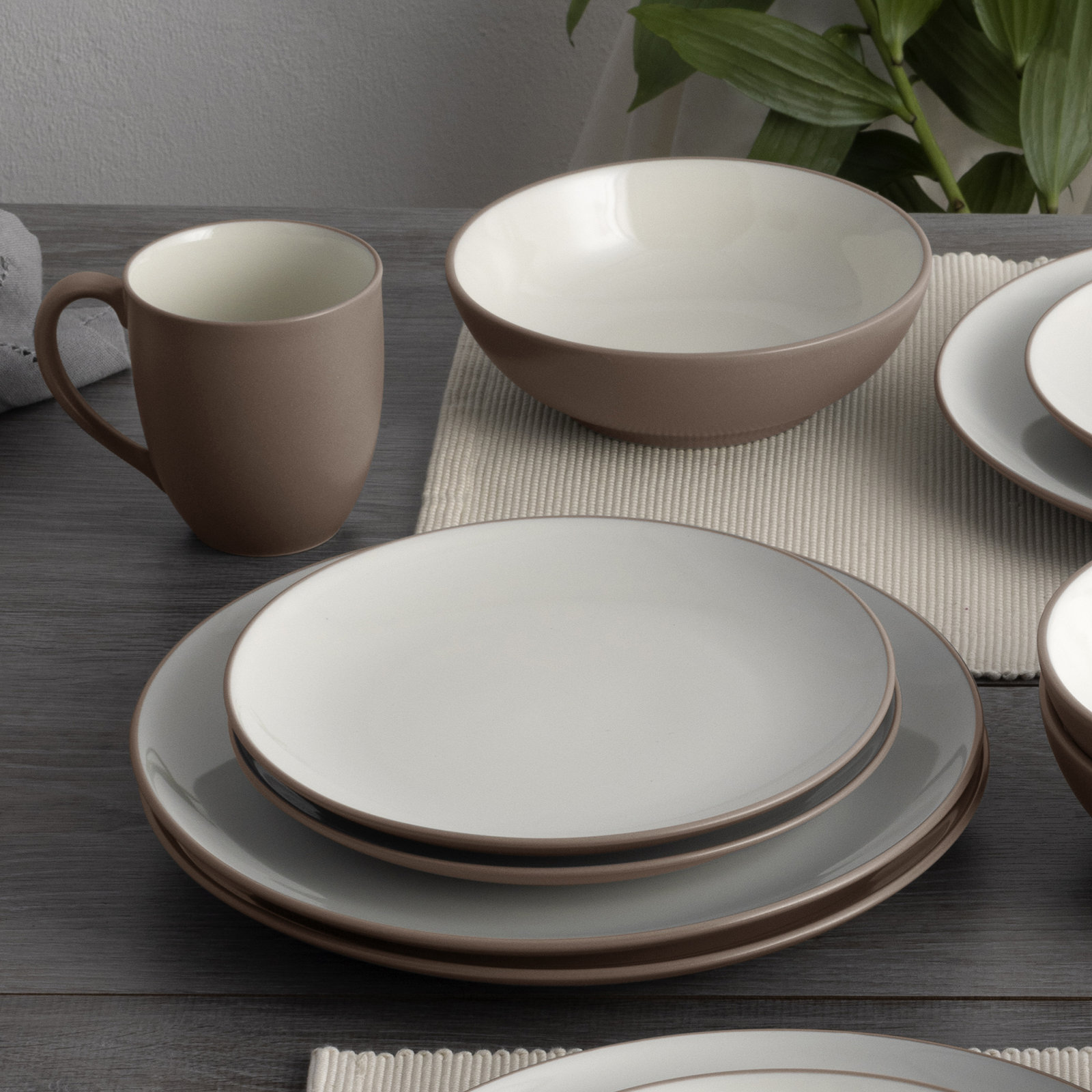 Noritake Colorwave Coupe Salad Plates, 8-1/4", Clay