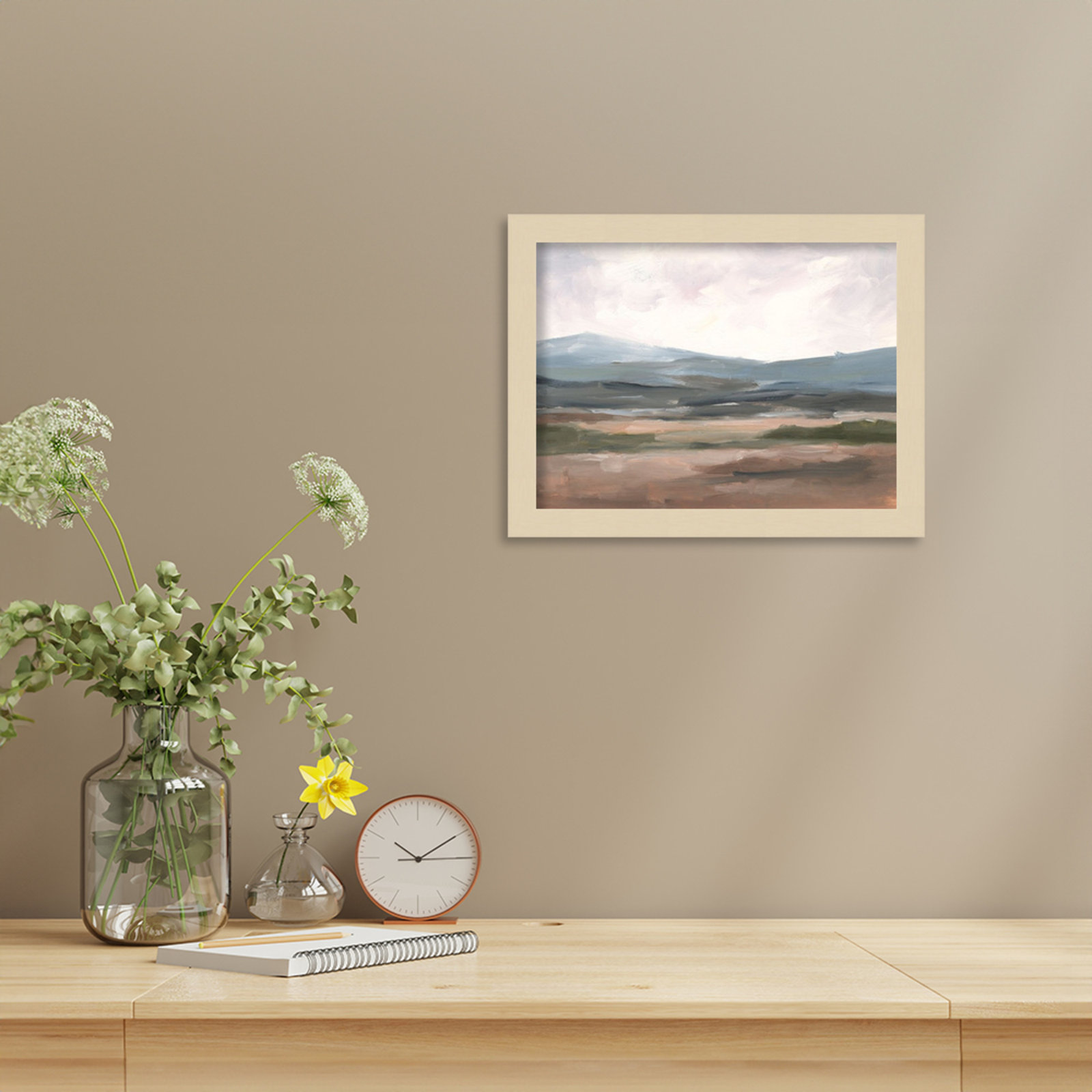 Ethan Harper "Serene Mountain Study I" Print, Brown, 10" H x 13" W