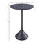 Melancthon Tall Aluminum End Table, Antique Black-106459125