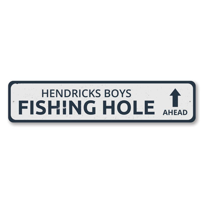 Panneau de pêche en aluminium, H 4 po x l 18 po x P 0,04 po
