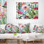 Coussin en aquarelle de motif floral cactus-29854342-29827883