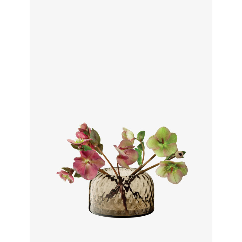 Dapple Handmade Glass Table Vase, Earth Brown