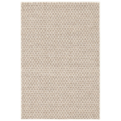 Honeycomb Natural Handwoven Wool Rug