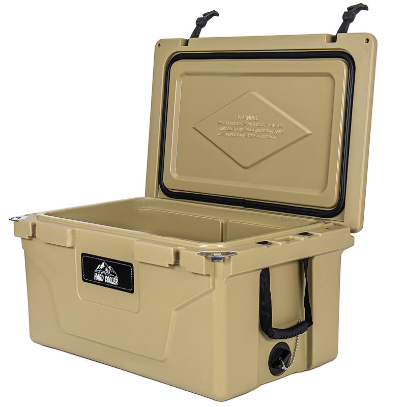 Glacière kaki 65QT, glacière isotherme pour la pêche en camping