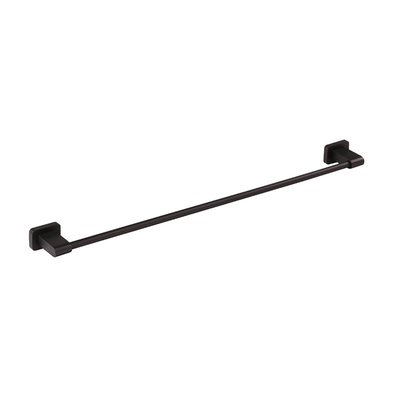 Eleganza Wall Mounted Towel Bar, Matte Black