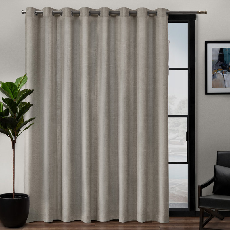 Panneau de rideau simple obscurcissant avec œillets Jianyu, L 108 po x L 84 po, Beige