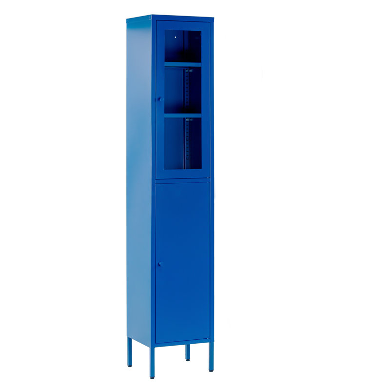 Decimus 13.75'' Wide 6 - Shelf Storage Cabinet, Blue