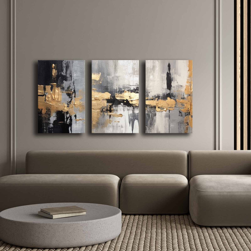 Peinture décorative sur toile (3 pièces)