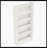 Wood Bookcase, 72" Tall Bookshelf With 6-Tier Open Storage Shelves-1924186762
