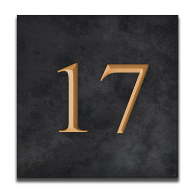 Velia 17.78cm H Stone House Number
