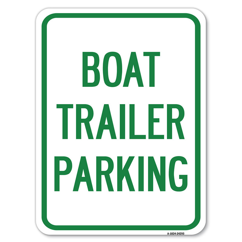 Boat Trailer Parking/24293, 18" H x 24" W x 1" D
