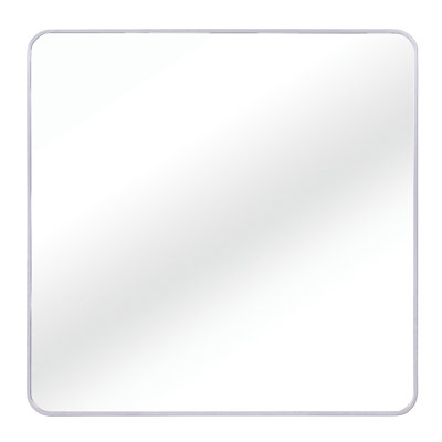 36In X Square Mirror For Bathroom, 4Mm Hd Glass, - Rust Aluminum Alloy, Reinforced Installation Diameter High Grade Frame, Shatterproof Film