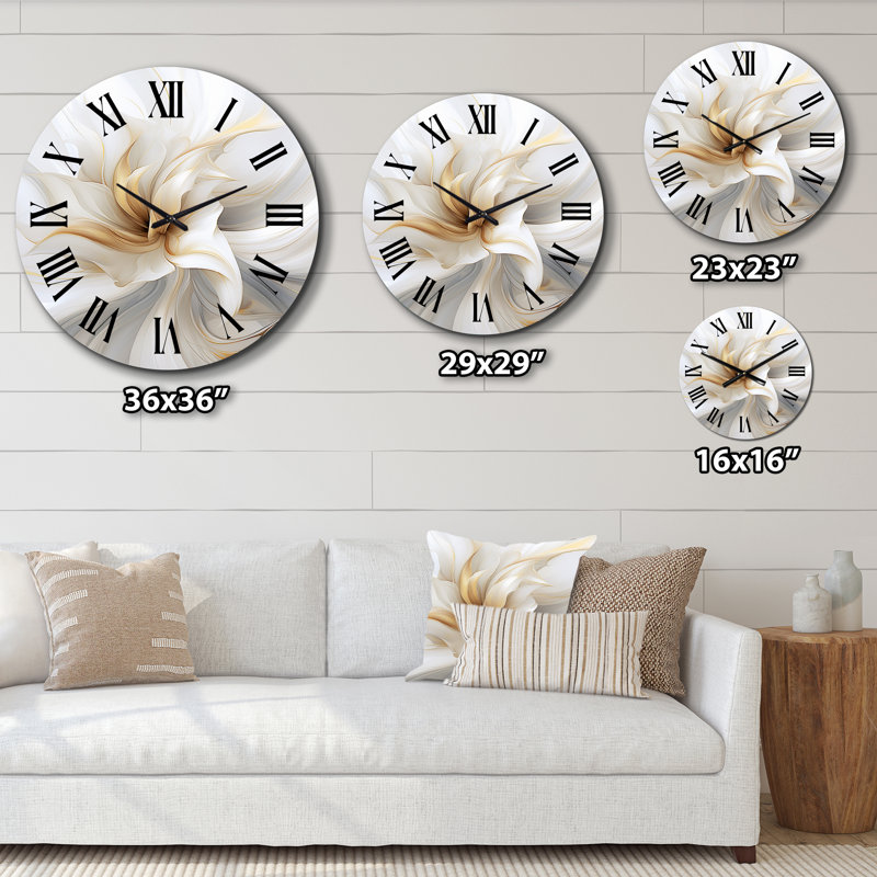 Horloge murale en métal Fractal, Petit