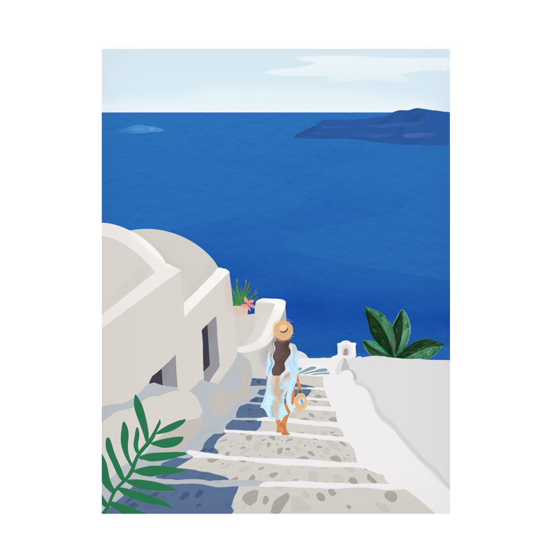 «Into The Blue On Canvas» par Petra Lizde, reproduction, H 19 po x l 14 po x P 2 po