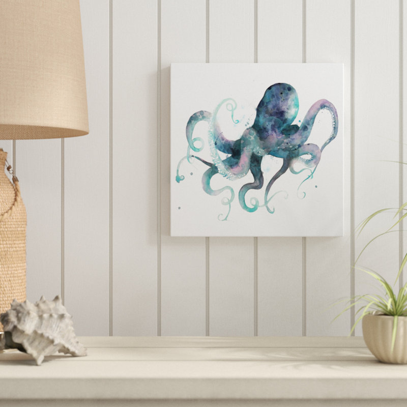«Tentacles II», peinture sur toile, H 12 po x l 12 po, Toile tendue