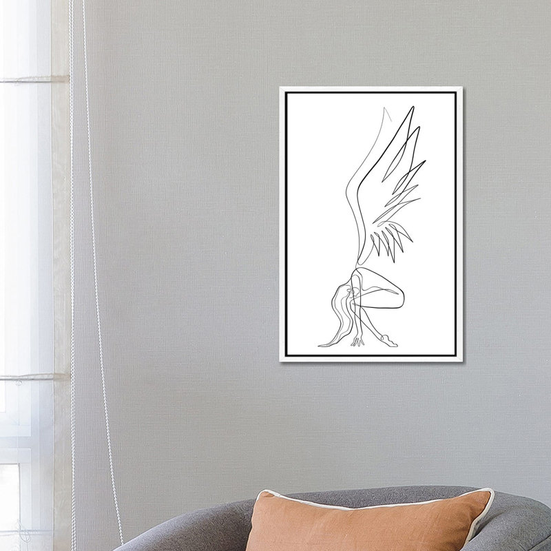 Ethereal by Dane Khy - Print on Canvas, White Framed, 152.5 cm H x 101.5 cm W