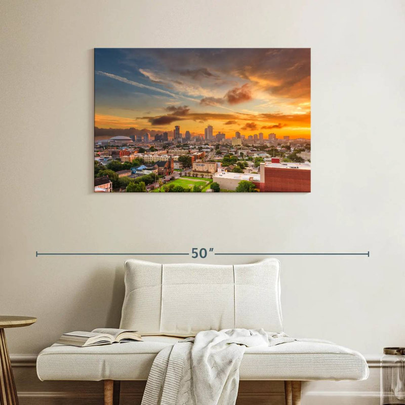 Sireci New Orleans Sundown, 26" H x 39" W