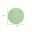 Tapis rond 8 po Mint Green