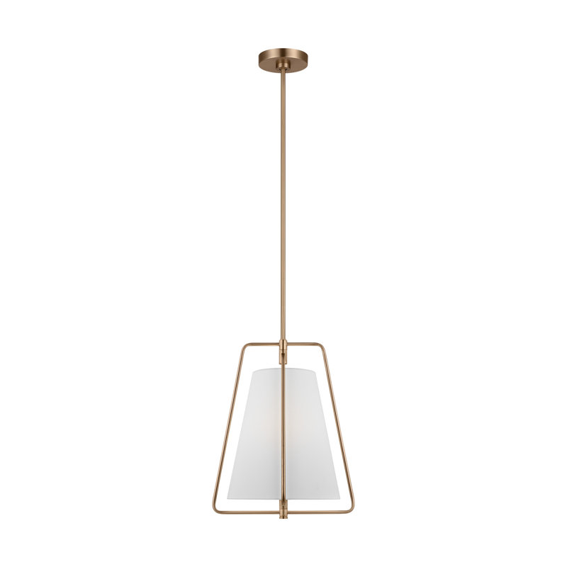 1 - Light Pendant, Satin Brass