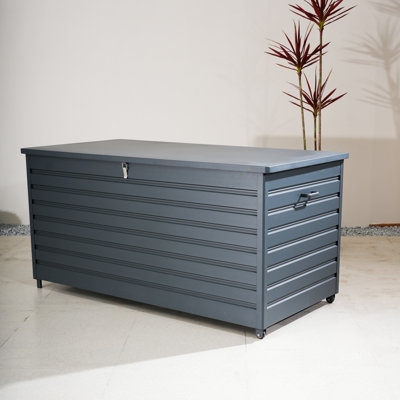 Shakti 180 Gallon Water Resistant Lockable Storage Deck Box With Wheels