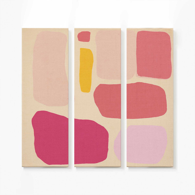 «Chromatique rythmique v1», grande impression sur toile, H 48 po x l 48 po