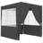 vidaXL Professional Party Tent with Side Walls 6.6'x6.6' Anthracite 0.3 oz/ft²-74879600-95210503