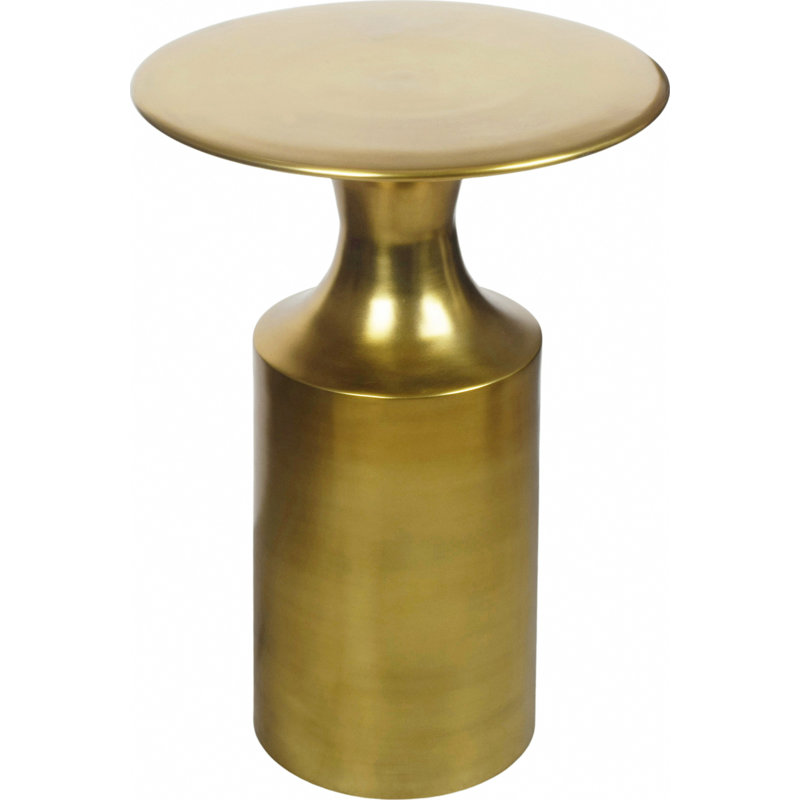 Table de bout à piédestal Dafoe, Doré